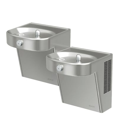 Cooler Wall Mount Bi-Level Ada Non-Filtered 8 Gph Stainless